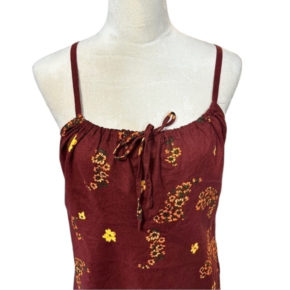 NWT Urban Outfitters Mini Dress Brown Orange Medium M - Picture 7 of 16